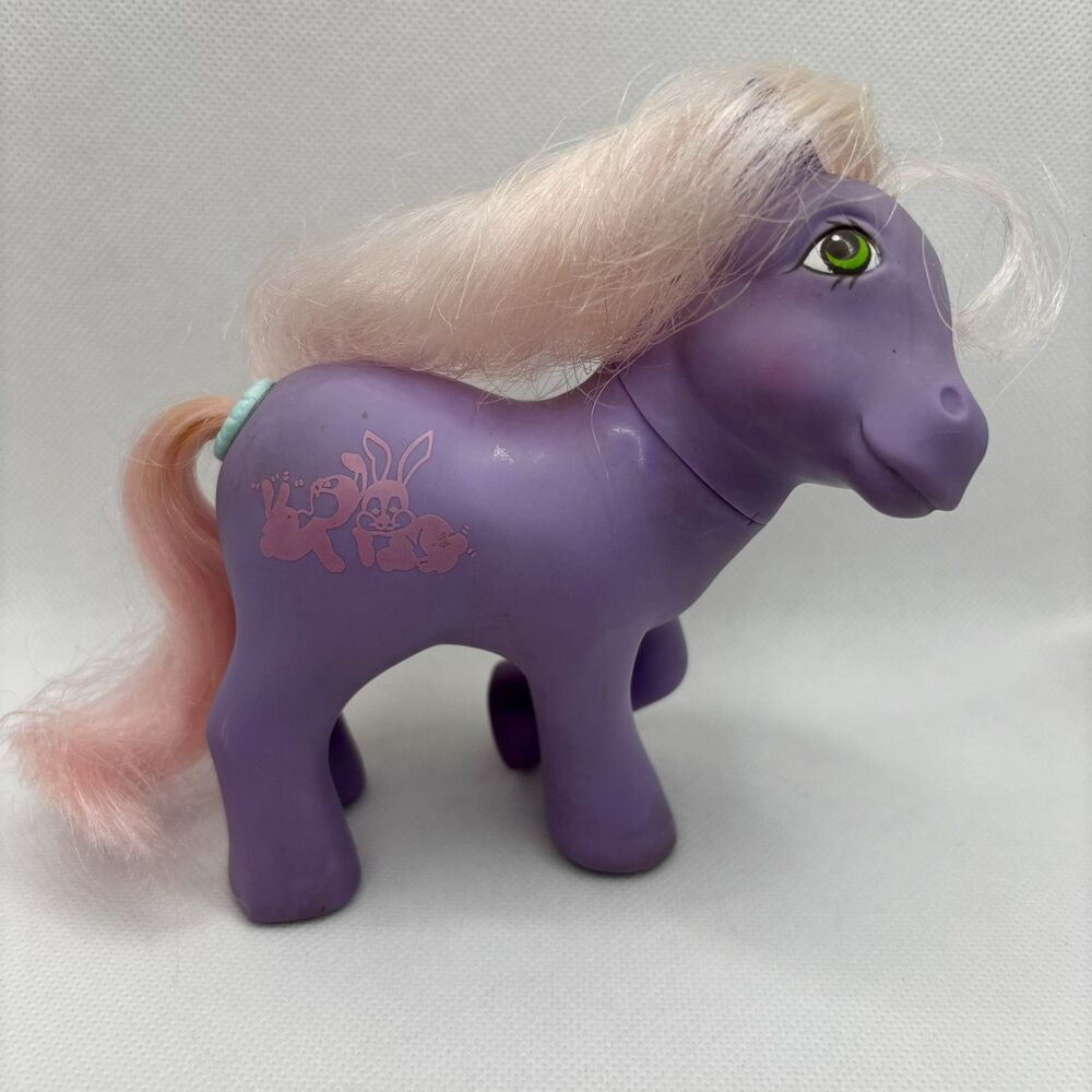My Little Pony MLP G1 Romper Happy Tails 1984 Hasbro Working Squeezer Tail